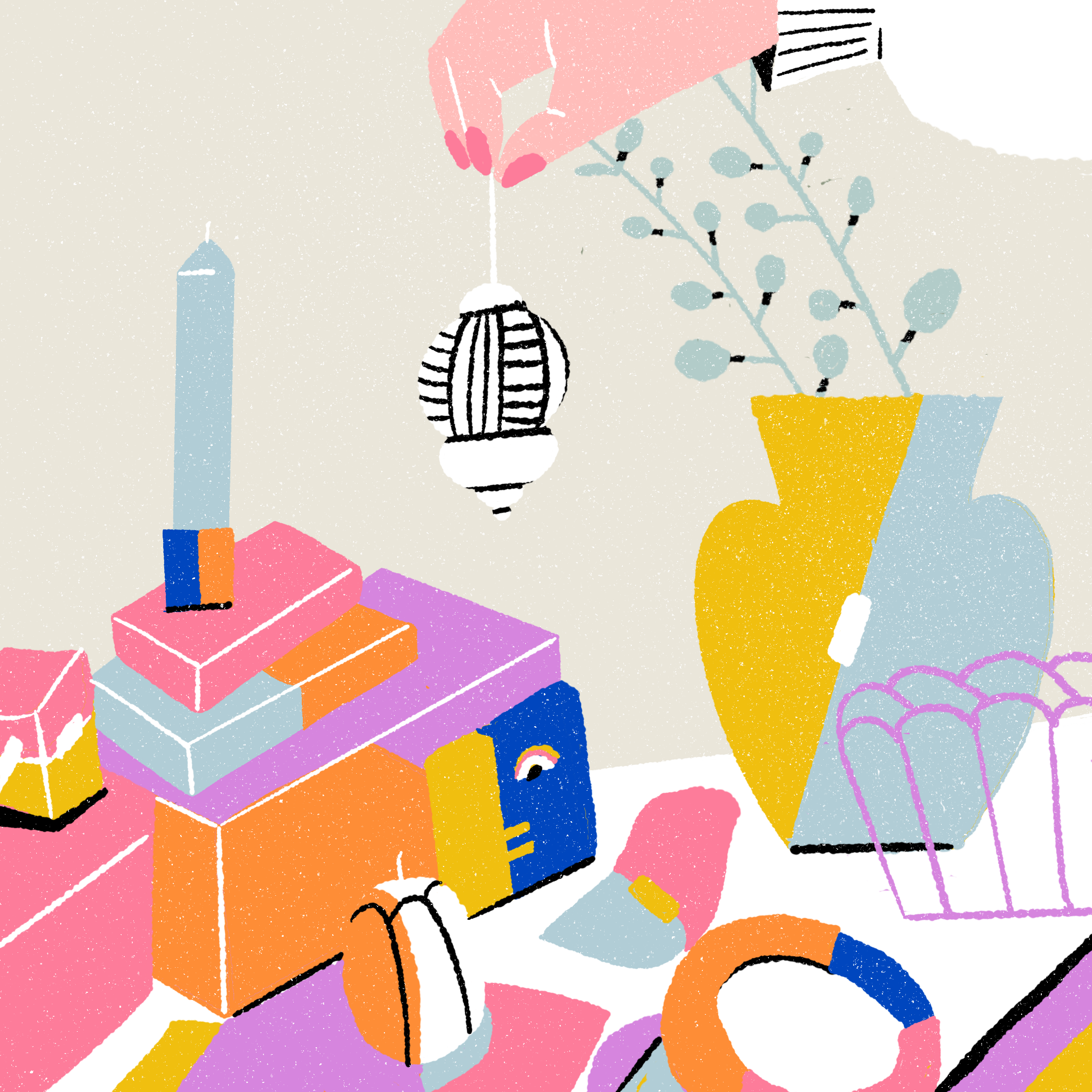 Spring Table — illustration print